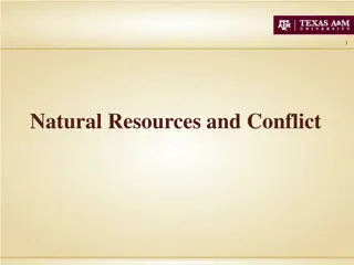 Natural Resources and Conflict