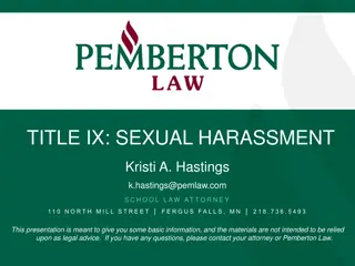 Title IX Sexual Harassment Regulations