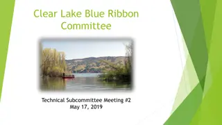 Clear Lake Blue Ribbon Committee Technical Subcommittee Meeting May 17, 2019