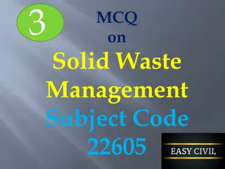 Solid Waste Management MCQs - Subject Code 22605