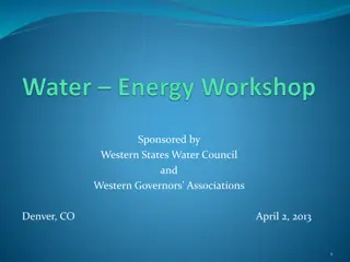 Sustainable Energy and Water Management Initiatives in Western States