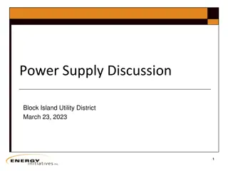 Exploring Power Supply Strategies for Block Island Utility District 2023