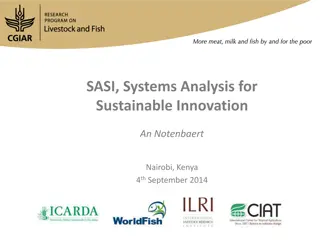 SASI Systems Analysis for Sustainable Innovation in Value Chains