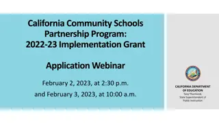 California Community Schools Partnership Program Overview