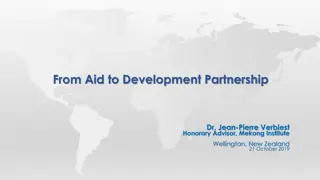 Major Changes in Aid and Development Landscape