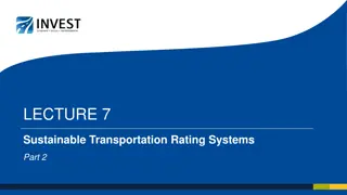 Sustainable Transportation Rating Systems