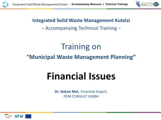 Solid Waste Management Financial Issues in Georgian Municipalities