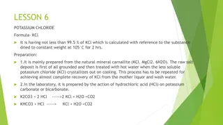 Potassium Chloride and Sodium Chloride Formulas and Preparations