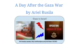 Transformative Vision for Gaza: Humanitarian Solutions & 2-State Transformation