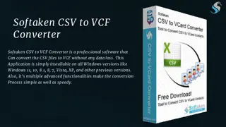 Effortless CSV to VCF Contact Exporter