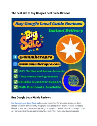 The best site to Buy Google Local Guide Reviews