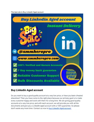 The best site to Buy Linkedin Aged account
