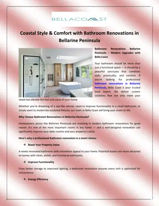 Coastal Style & Comfort with Bathroom Renovations in Bellarine Peninsula