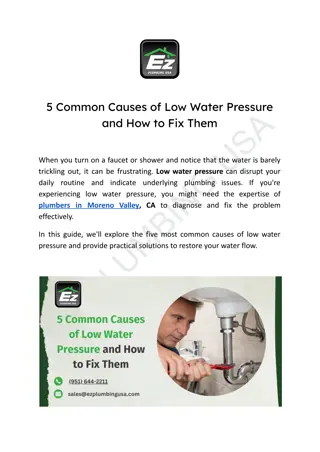 5 Common Causes of Low Water Pressure and How to Fix Them
