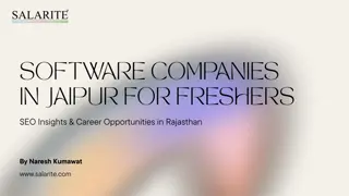 Software Companies in Jaipur for Freshers