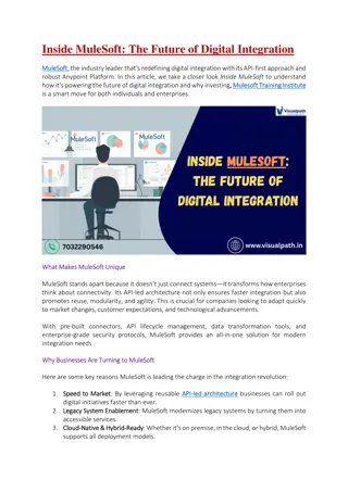 MuleSoft Training in India - MuleSoft Training in Hyderabad