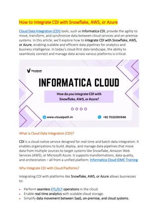 Informatica Cloud Online Training | Best Informatica
