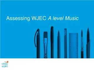 Assessing WJEC A-Level Music Criteria