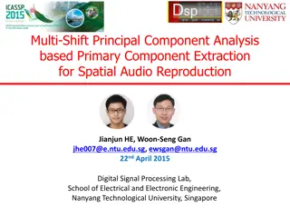 Component Analysis for Spatial Audio Reproduction