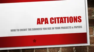 How to Cite Sources Properly in APA Style