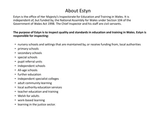 Estyn: Education and Training Inspection in Wales