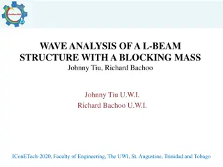 Wave Analysis of L-Beam Structure with Blocking Mass