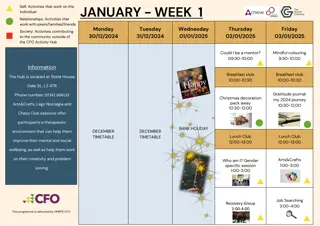 Engaging Activities at the Community Center in January