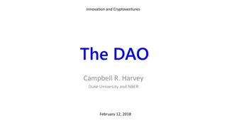 The DAO: Innovation in Cryptoventures