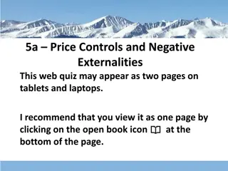 Price Controls and Negative Externalities in Economics