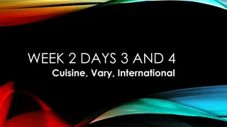 Exploring Cuisine and Variety Around the World