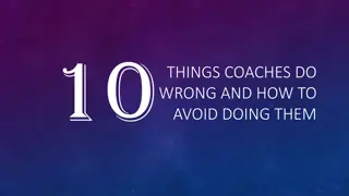 Common Mistakes Coaches Make and How to Avoid Them
