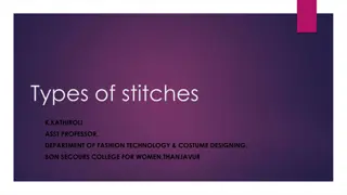 Different Types of Stitches Used in Garments