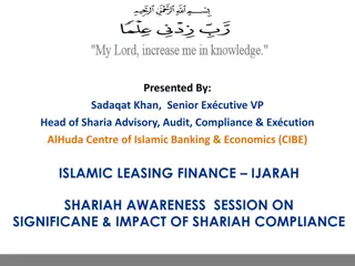 Significance & Impact of Shariah Compliance in Islamic Leasing Finance