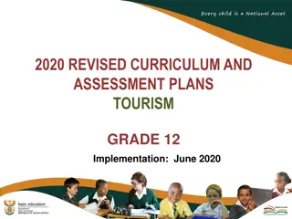 2020 Revised Curriculum and Assessment Plans for Grade 12 Tourism