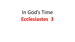 Wisdom and Revelation in Ecclesiastes: Understanding Life's Purpose
