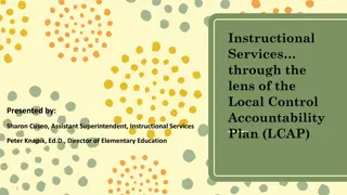 Local Control Accountability Plan - Instructional Services Overview