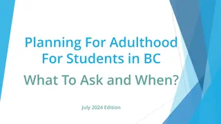 Students in BC: Essential Planning Steps for Adulthood