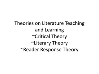 Theories on Literature Teaching and Learning: A Critical Perspective