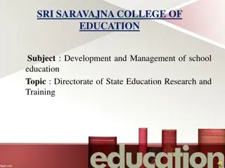 Directorate of State Education Research and Training Overview