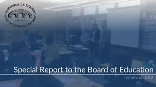 District Board Special Report: Education Goals & Staff Development Insights