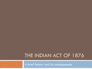 Impact of the Indian Act of 1876 on Aboriginal Communities