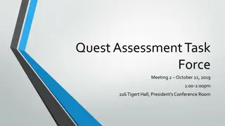 Task Force Meeting on Assessment for Signature Assignments