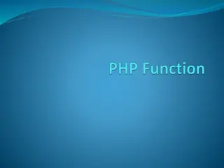 String and Array Functions Examples in PHP