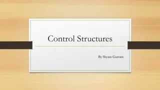 PHP Control Structures by Shyam Gurram