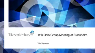 UN Oslo Group Meeting on Energy Statistics and Emerging Issues