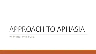 Aphasia and its Neural Correlates