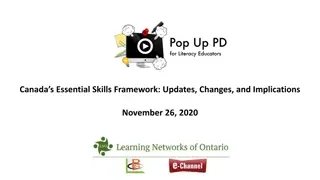 Updates and Implications of Canada's Essential Skills Framework