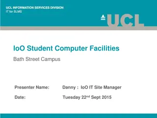 Student Computer Facilities and IT Support Overview at IoO Bath Street Campus