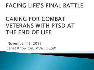 PTSD in Combat Veterans at the End of Life