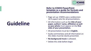 International Conference on Medicine and Health Sciences 2022 Abstract and Presentation Guidelines